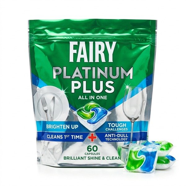 Fairy Platinum Plus 60 Yıkama Bulaşık Makinesi Kapsülü